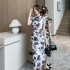 国风改良旗袍年轻款修身显瘦高档气质开叉性感过膝连衣裙中长款夏