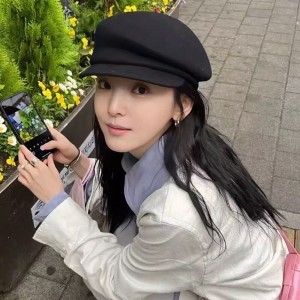 秋冬贝雷帽羊毛报童八角帽英伦显脸帽子画家鸭舌帽显瘦